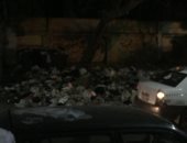 انتشار القمامة أمام مدرسة السلام الإعدادية بنات بحدائق القبة