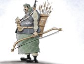 كاريكاتير الصحف الإماراتية.. سهام إيران فى يد الحوثيين