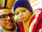 العيد فرحة.. إبراهيم جبر يشارك بصورة لاحتفالات العيد مع نجله بالساحل