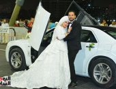 أول فوتوسيشن لعروسين على كوبرى تحيا مصر بمحور روض الفرج فى العيد