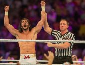 المصارع السعودى منصور الشهيل يفوز بأكبر نزال في تاريخ WWE.. فيديو وصور