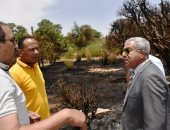 محافظ أسوان يحيل المسئولين عن الحديقة الدولية للنيابة بعد حريق أمس (صور)