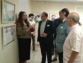 صور.. معرض خيالات لونية للدكتورة ريم هيبة بفنون جميلة الزمالك