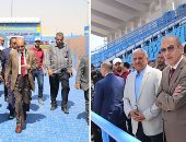 صور.. استاد السويس الرياضى فى أبهى صورة استعدادًا لاستضافة مباريات تونس ومالى وموريتانيا وأنجولا ببطولة أمم أفريقيا.. "العين السخنة" تستقبل بعثات المنتخبات والوفود الرياضية.. و1640 سيارة لنقل الجماهير