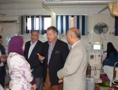 محافظ بنى سويف يتفقد مستشفى الحمًيات ويوجه بدراسة توسعة وحدة الغسيل الكلوى