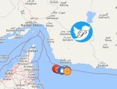 بالخرائط .. ننشر موقع الهجوم على ناقلتى نفط فى بحر عمان