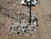 أهالى شارع شكرى القوتلى بالمحلة الكبرى يشكون من انتشار القمامة بالشوارع