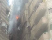 الحماية المدنية بالإسكندرية تسيطر على حريق فى شقة سكنية دون اصابات