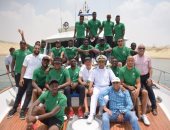 كرويون على اليخت الأبيض.. عدسة سوبر كورة ترصد انبهار نسور نيجيريا بقناة السويس