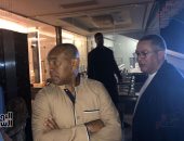 صور.. رئيس الكاف يتابع ترتيبات الافتتاح فى استاد القاهرة 