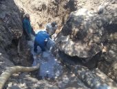 عودة مياه الشرب لكوم أمبو بعد انقطاع 18 ساعة بسبب كسر خط رئيسى