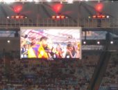 مشجع يطلب الزواج من صديقته خلال مباراة باراجواى وقطر بكوبا أمريكا