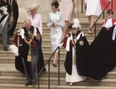 شاهد.. الملكة إليزابيث تستقبل العائلتين الملكيتين من هولندا وإسبانيا