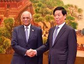 على عبد العال يلتقى رئيس اللجنة الدائمة للمجلس الوطنى لنواب الشعب الصينى