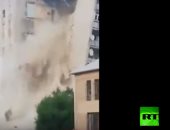 فيديو.. انهيار مبنى من 9 طوابق بمدينة أتاكى المولدوفية