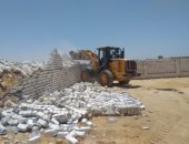 صور ..حملة إزالة تعدى على أراضى أملاك الدولة بمدينة برج العرب بالإسكندرية