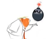 كاريكاتير واشنطن بوست.. دونالد ترامب يلعب بالقوة العسكرية ضد إيران