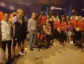 أمم أفريقيا.. مسئولو اتحاد الجمباز يلتقطون صورًا تذكارية مع منتخب أوغندا 