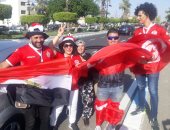 شاهد.. طوابير الجماهير أمام بوابات ملعب "السويس" قبل مباراة تونس وأنجولا 