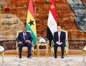 تفاصيل لقاءات السيسي برئيس غانا ومفوض الاتحاد الأوروبي لشئون الهجرة.. فيديو