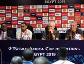 صور.. أجيرى: منتخب مصر 100% ومفيش مشكلة
