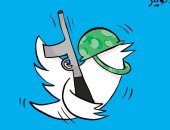 كاريكاتير الصحف الكويتية  .. استخدام "تويتر" فى التحريض على الحرب