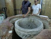 اكتشاف جرن المعمودية.. عمره 1500 سنة فى كنيسة بيت لحم
