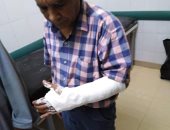 إصابة طبيب بيطرى بكسر فى الذراع أثناء مشاركته بحملات التحصين