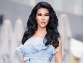 سمية الخشاب تتابع تايم سبورت وتدعو للمنتخب عقبال التالت والرابع