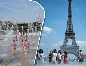 حر افريقيا يحتاج أوروبا.. موجة غير مسبوقة تضرب القارة العجوز والحرارة تتجاوز ال40.. الأرصاد الفرنسية: الأولى منذ عام 1974.. و5 أقاليم أسبانية بدائرة الخطر.. والمواطنون يسبحون فى النوافير هربا من الحرارة (صور)