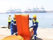 هيئة ميناء دمياط: تدريبات عملية لمكافحة التلوث البحرى 