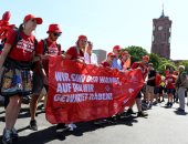 مظاهرات فى ألمانيا احتجاجا على طرق الإنتاج الصديقة للبيئة وتغير المناخ