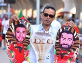 كأس أفريقيا يتوسط صلاح وتريزيجيه فى استاد القاهرة قبل مواجهة أوغندا