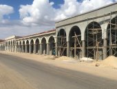 صور .. انتهاء 98 % من أعمال الإنشاءات فى بورصة الخضروات والفواكة بالبحيرة
