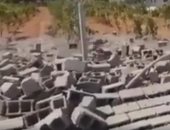 شاهد.. آثار قصف الطيران التركى لمنازل المدنيين فى مدينة ترهونة الليبية