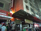 قارئ يرصد حريق بمصنع ملابس لرجل أعمال سورى بمدينة السلام