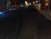 صور .. حملات مسائية للرصف و إزالة إشغالات الطريق غرب الإسكندرية 