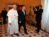 صور.. البابا فرنسيس يستقبل الرئيس الروسى فلاديمير بوتين