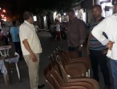 صور .. حملة مسائية مكبرة لإزالة الاشغالات من كورنيش الإسكندرية