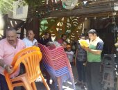 إزالة تعديات المقاهى والباعة الجائلين فى حملة بمدينة 6 أكتوبر