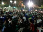 صور.. المنياوية يحتشدون لمؤازرة المنتخب أمام جنوب أفريقيا