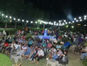 صور .. تجمعات عائلية علي خليج السويس لمساندة منتخب مصر للوصول للربع نهائي 