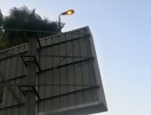 أعمدة الإنارة مضاءة نهارا بشارع وزارة الزراعة بالدقى