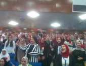 محافظ القليوبية ورئيس جامعة بنها يشاركان فى احتفالية كلية الآداب (صور)