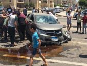 إصابة 4 أشخاص فى حادث سيارة بدمياط الجديدة