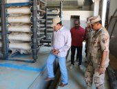 محافظ شمال سيناء يتفقد الأعمال الإنشائيه لمحطةً تحلية المياه بالشيخ زويد