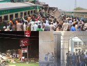 العالم هذا المساء.. 21 قتيلا و89 جريحا فى حادث تصادم قطارين فى باكستان.. انفجار قرب كنيسة السيدة العذراء فى سوريا.. انفجار داخل مطعم كنتاكى فى أمريكا.. وسلطات جبل طارق تقبض على قبطان الناقلة الإيرانية المحتجزة