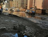  شكوى من انتشار مياه الصرف الصحى بشارع عمرو بن العاص بالمطبعة