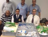 جمارك مطار برج العرب الدولى تحبط تهريب كمية من الأدوية 