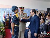 الرئيس السيسي يشهد حفل تخريج الدفعة 157 من ضباط الصف المعلمين